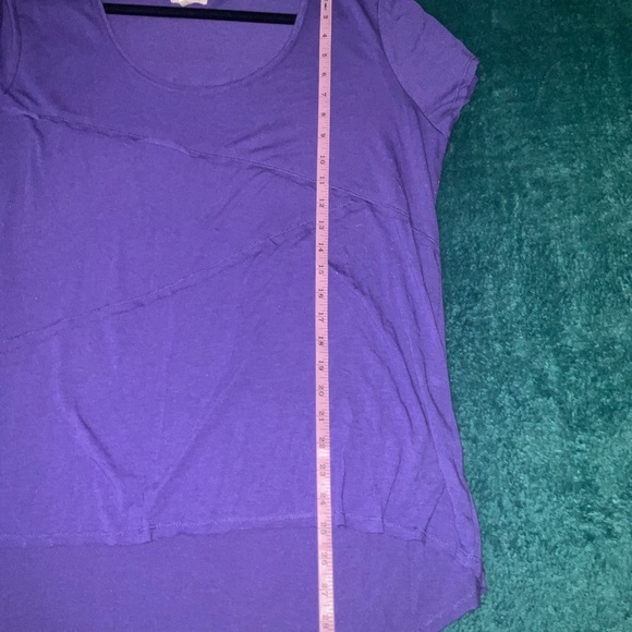 Jockey Purple Asymmetrical Short Sleeve Tee - Picture 9 of 11